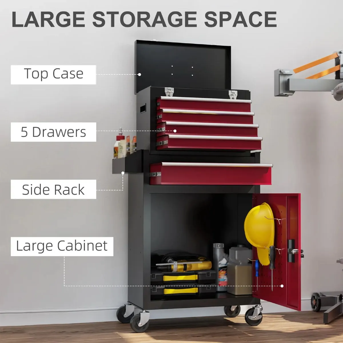 Heavy Duty Tool Storage Chest on Wheels - Image 4