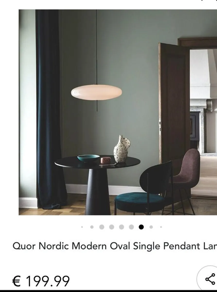 Nordic Modern Oval Pendant x 2 priced to go - Image 3