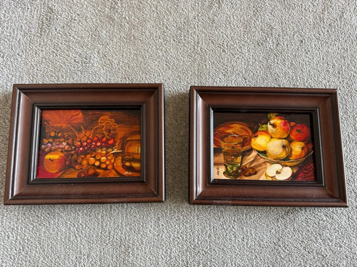 2 x gorgeous oil paintings - Image 1