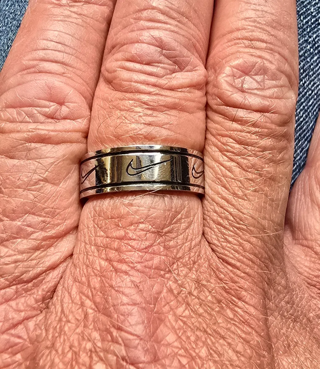 "Nike" Silver Band Rings - Image 2