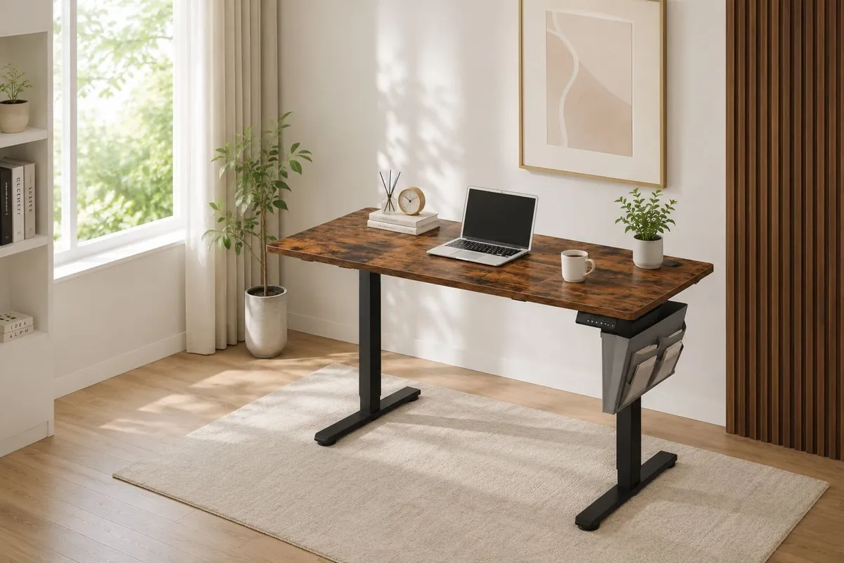 Electric Height Adjustable Standing Desk 140 cm Si - Image 2