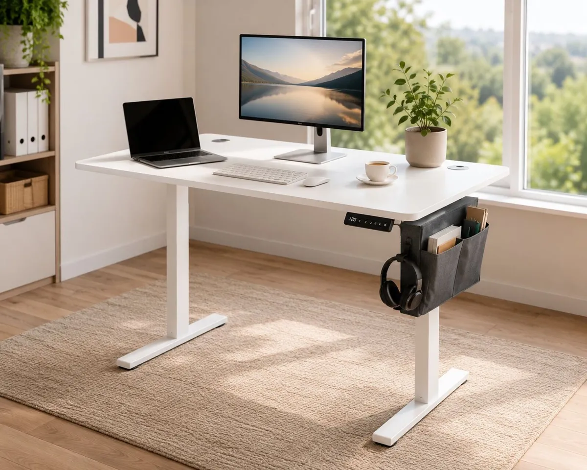 Electric Height Adjustable Standing Desk 140 cm Si - Image 2