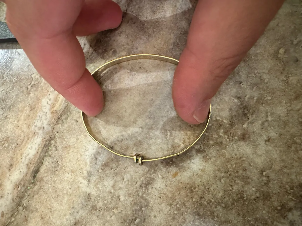 24k Vintage (Fine Gold Plated ) 1970 bangle - Image 3