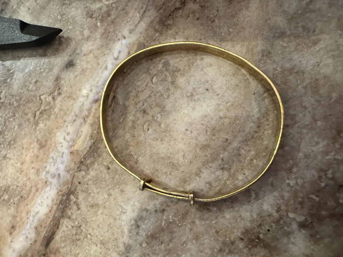 24k Vintage (Fine Gold Plated ) 1970 bangle - Image 4