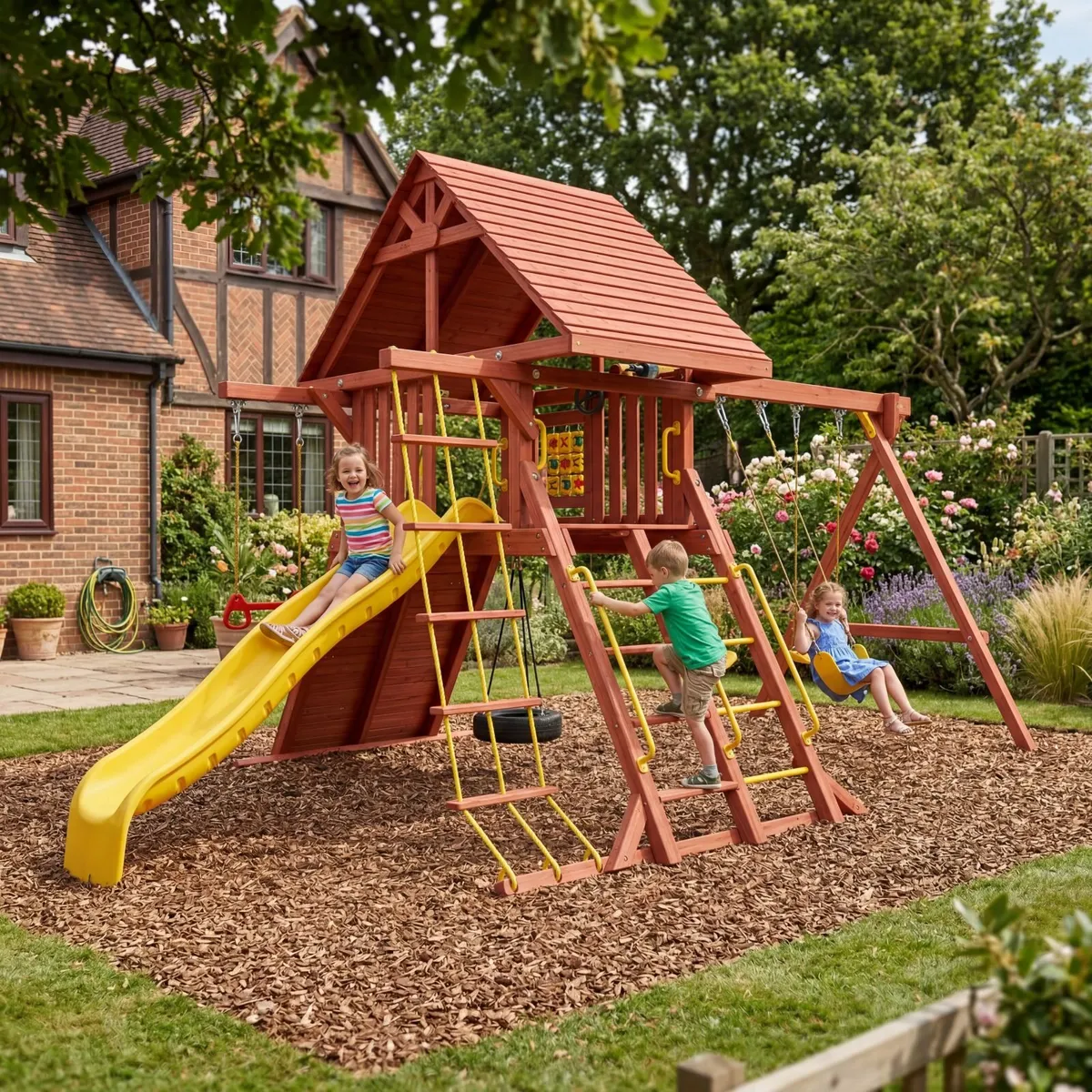 Orlando Premium Large Wooden Play Centre - Image 1