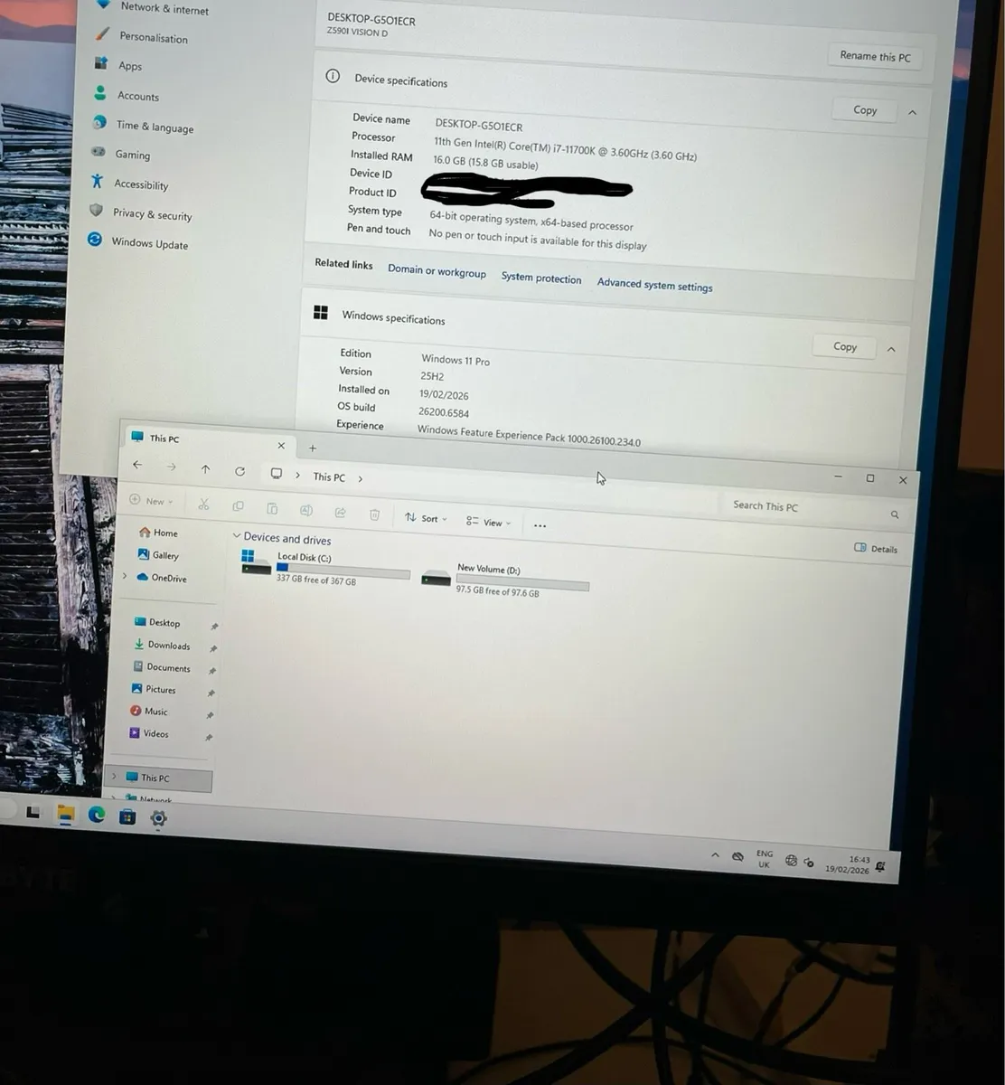 Mini ITX Gaming and production Pc i7 11700k - Image 3