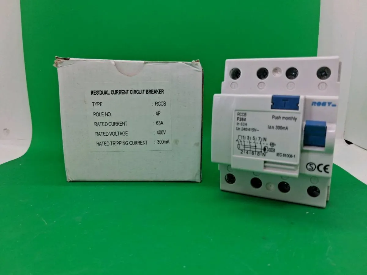 Postage - 3 x Circuit Breakers 63A 300mA 4P 230v - - Image 4
