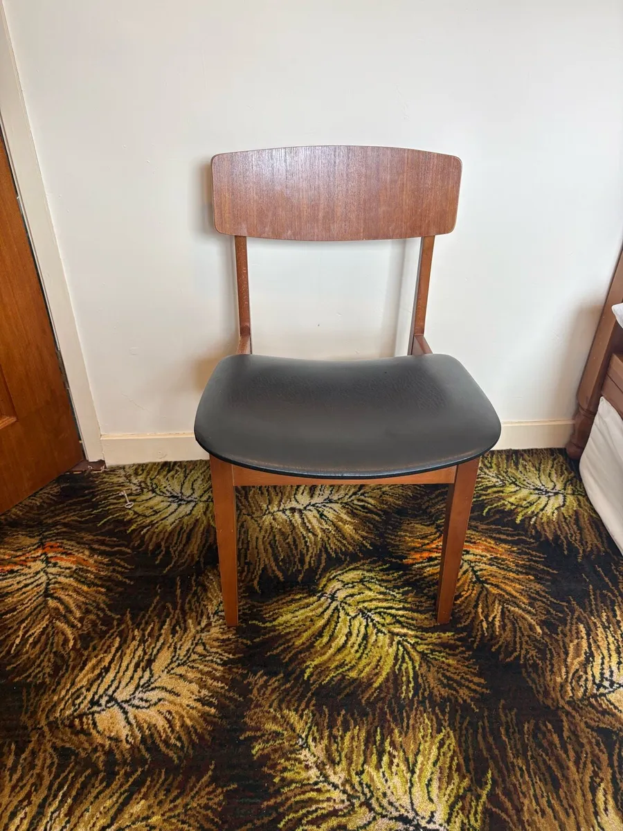 Original Vintage Mid-Century Teak 6 Dining Chairs - Image 1