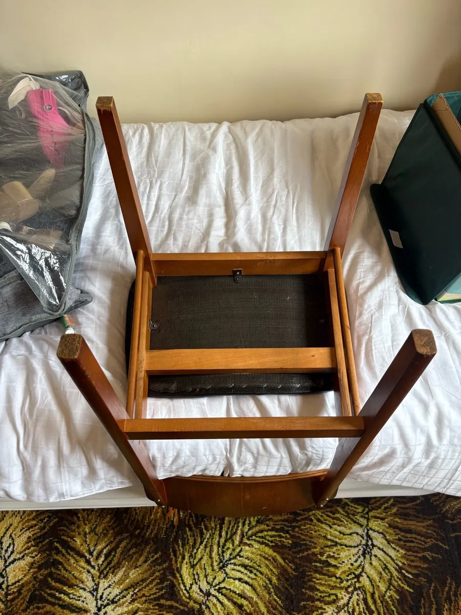Original Vintage Mid-Century Teak 6 Dining Chairs - Image 4