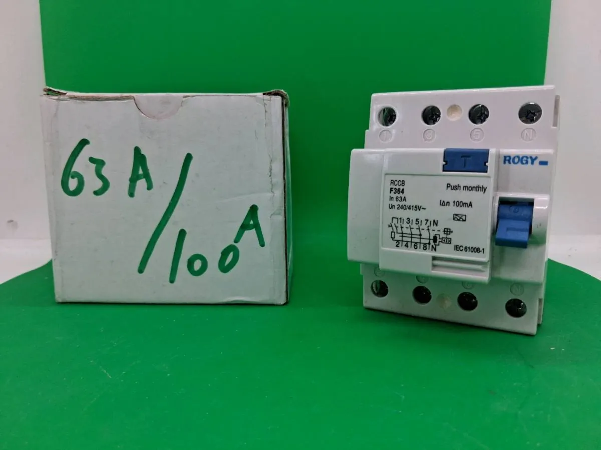 Postage - Circuit Breaker 63A 100mA 4P 240v - 415v - Image 1