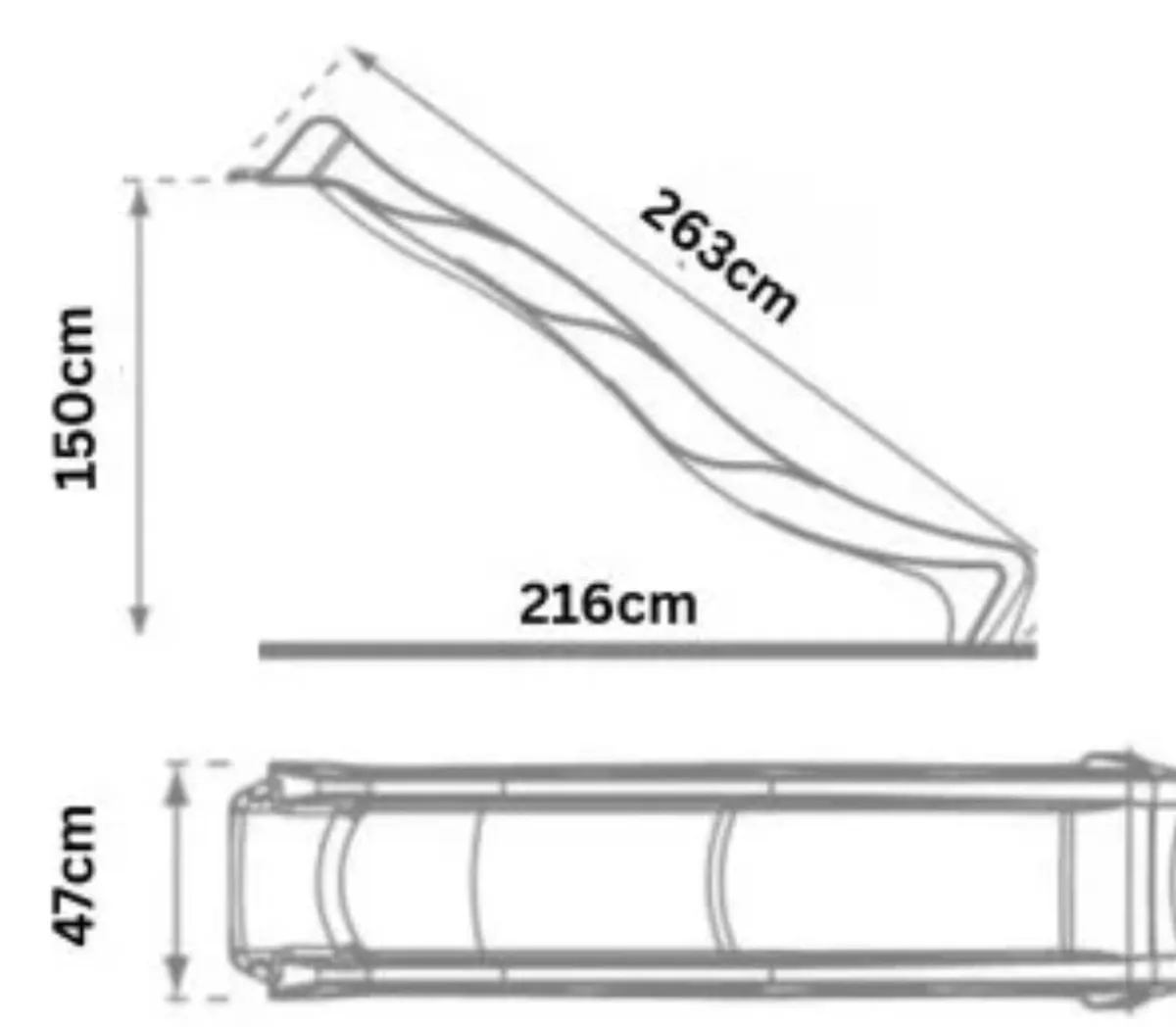 Premium 9ft Wave Slide for Climbing Frames - Image 2