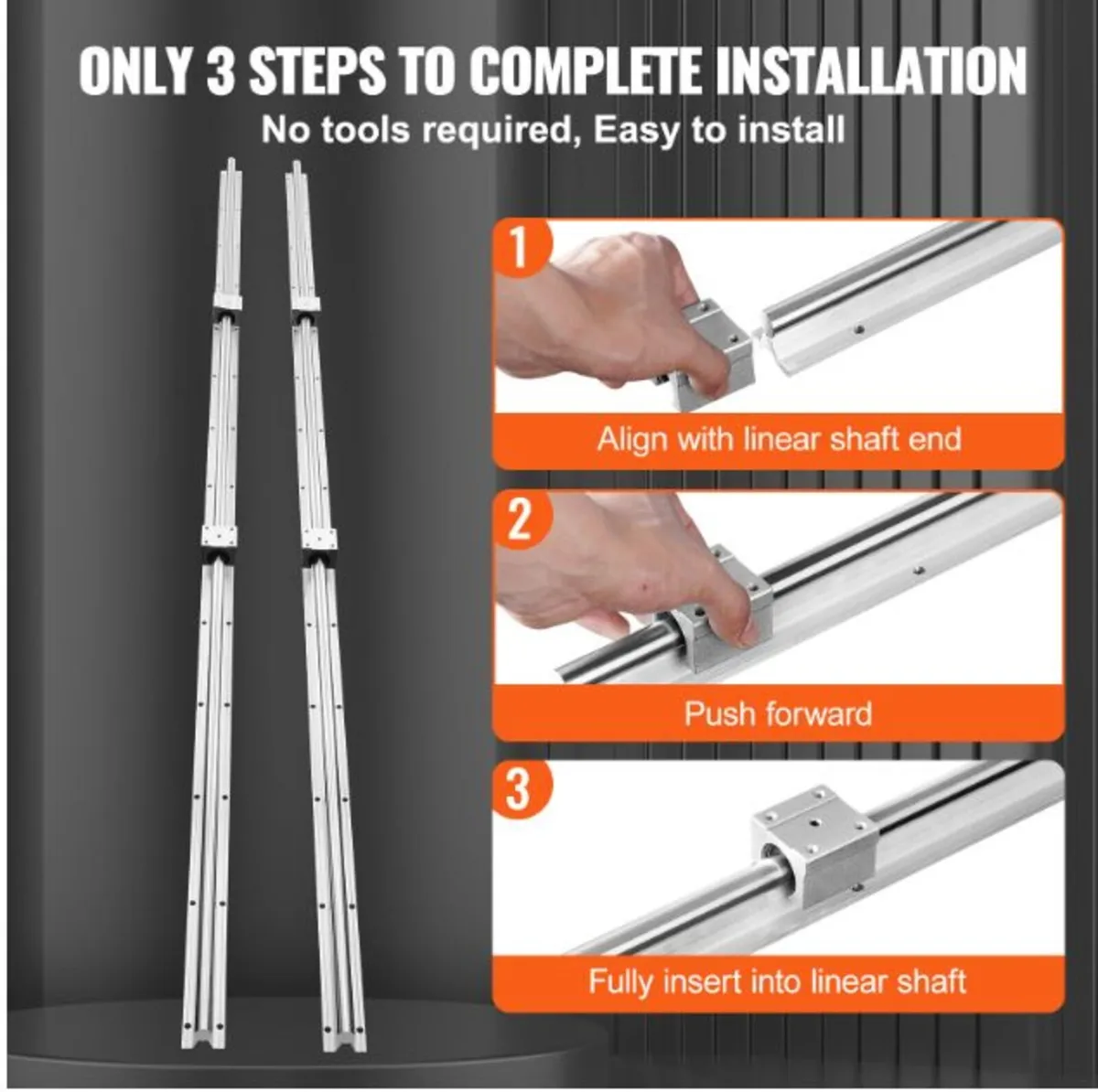 2 SBR Linear Guide Rail Set,  1800mm - Image 3