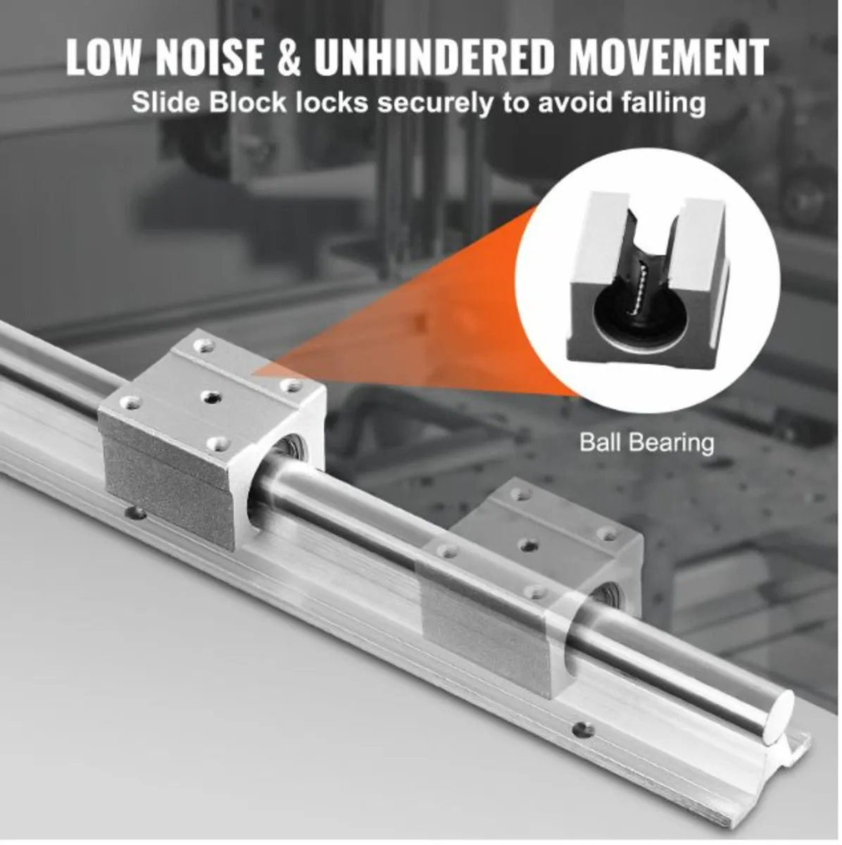 2 SBR Linear Guide Rail Set,  1800mm - Image 4