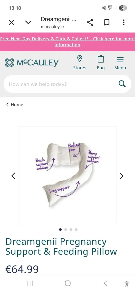 Pregnancy Pillow- dream genii - Image 1