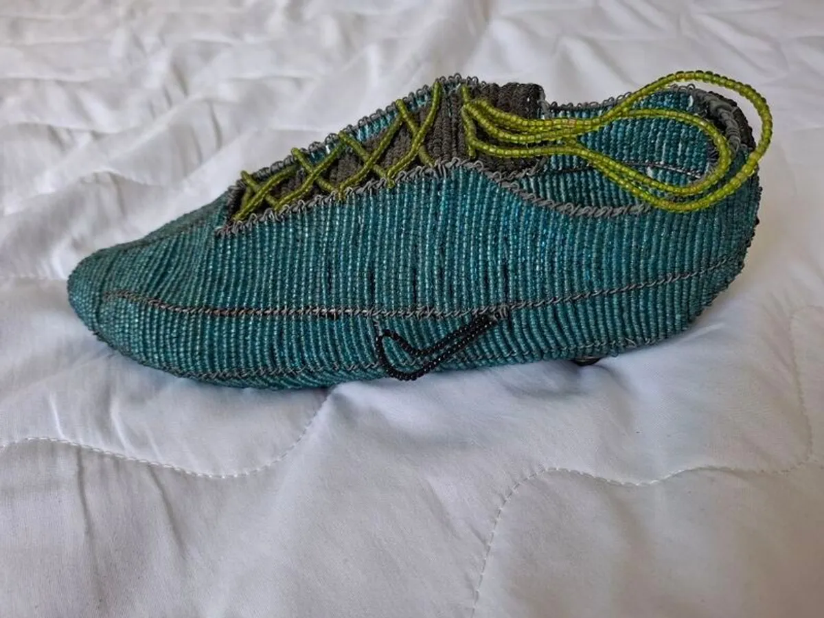Nike football boot made of beads and wire - very cool - Image 1