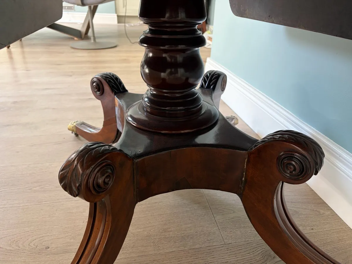 Antique Regency Drop Leaf Table - Image 4