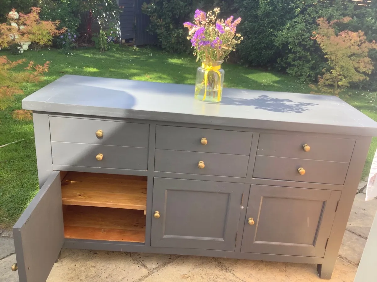 solid oak console table - Image 2