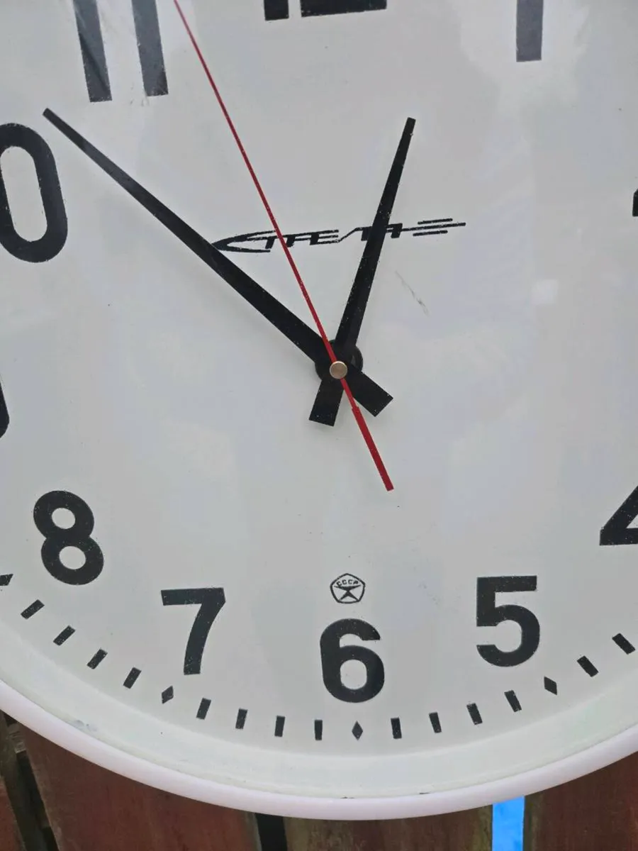Vintage Soviet Industrial Clock - Image 4