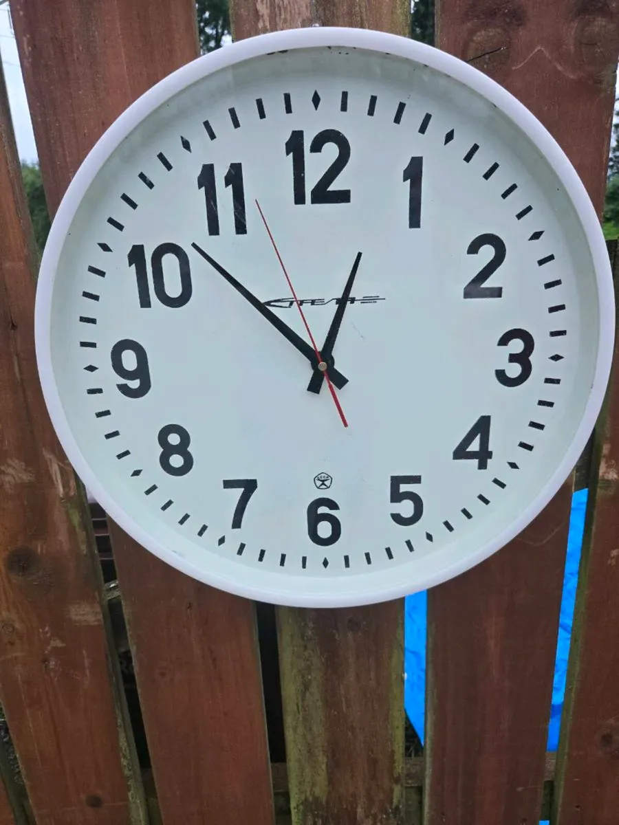 Vintage Soviet Industrial Clock - Image 1