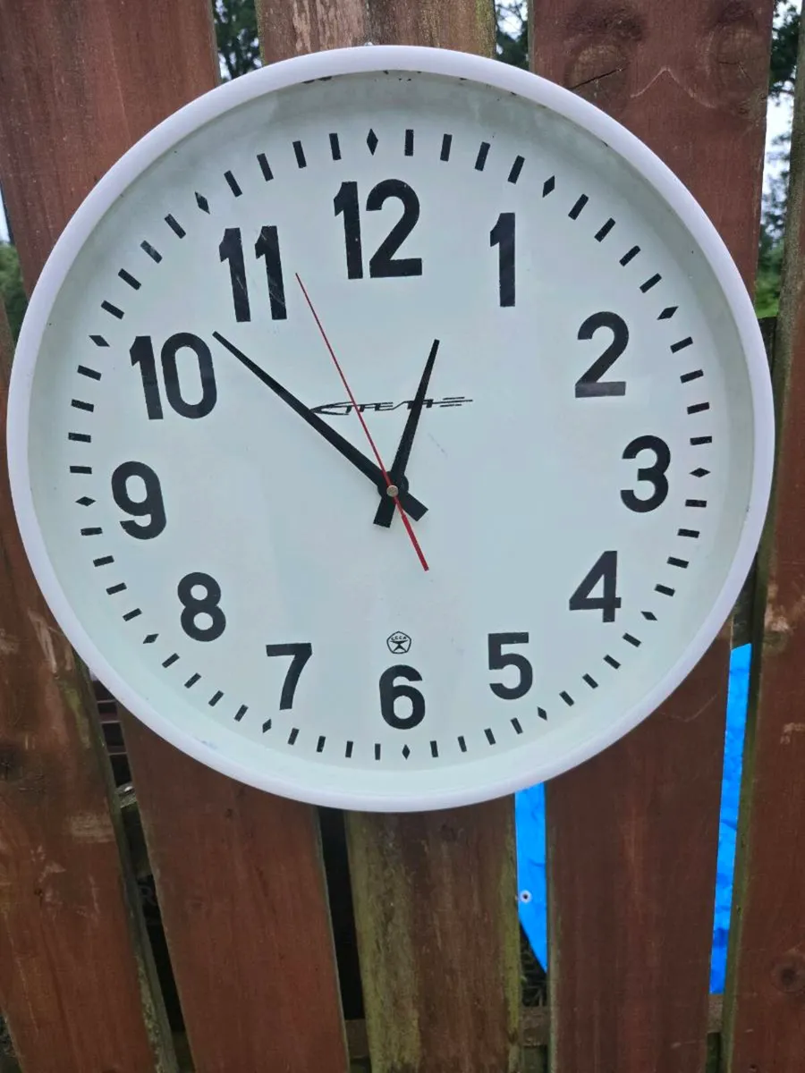 Vintage Soviet Industrial Clock - Image 3