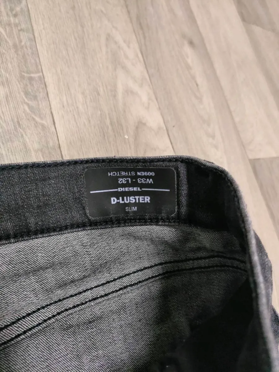 Diesel D-Luster Slim Fit Jeans Mens W36 L33 - Image 3