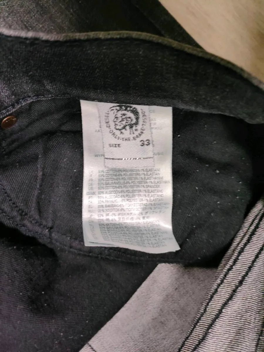 Diesel D-Luster Slim Fit Jeans Mens W36 L33 - Image 4