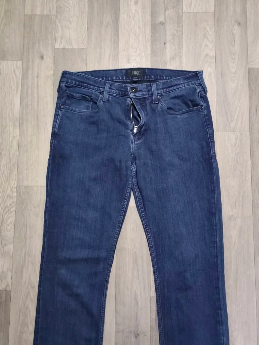 Paige Federal Straight Leg Jeans Mens W34 L30 - Image 2