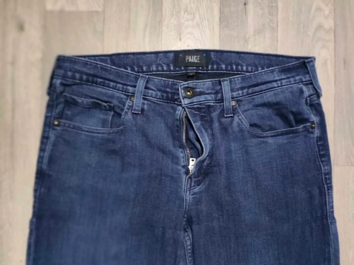 Paige Federal Straight Leg Jeans Mens W34 L30 - Image 3