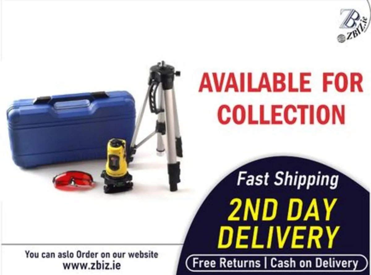 Rotary Laser Level Self Leveling with Accessories - Image 1