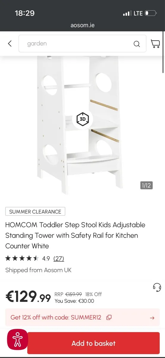 Homcom toddler step - Image 3