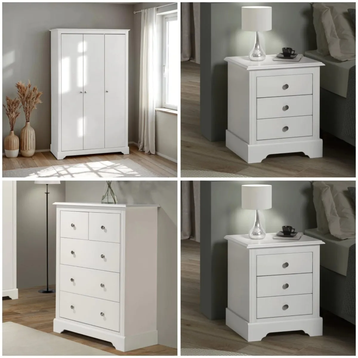 Wardrobes Set + Chest Drawers + Bedside lockers - Image 1