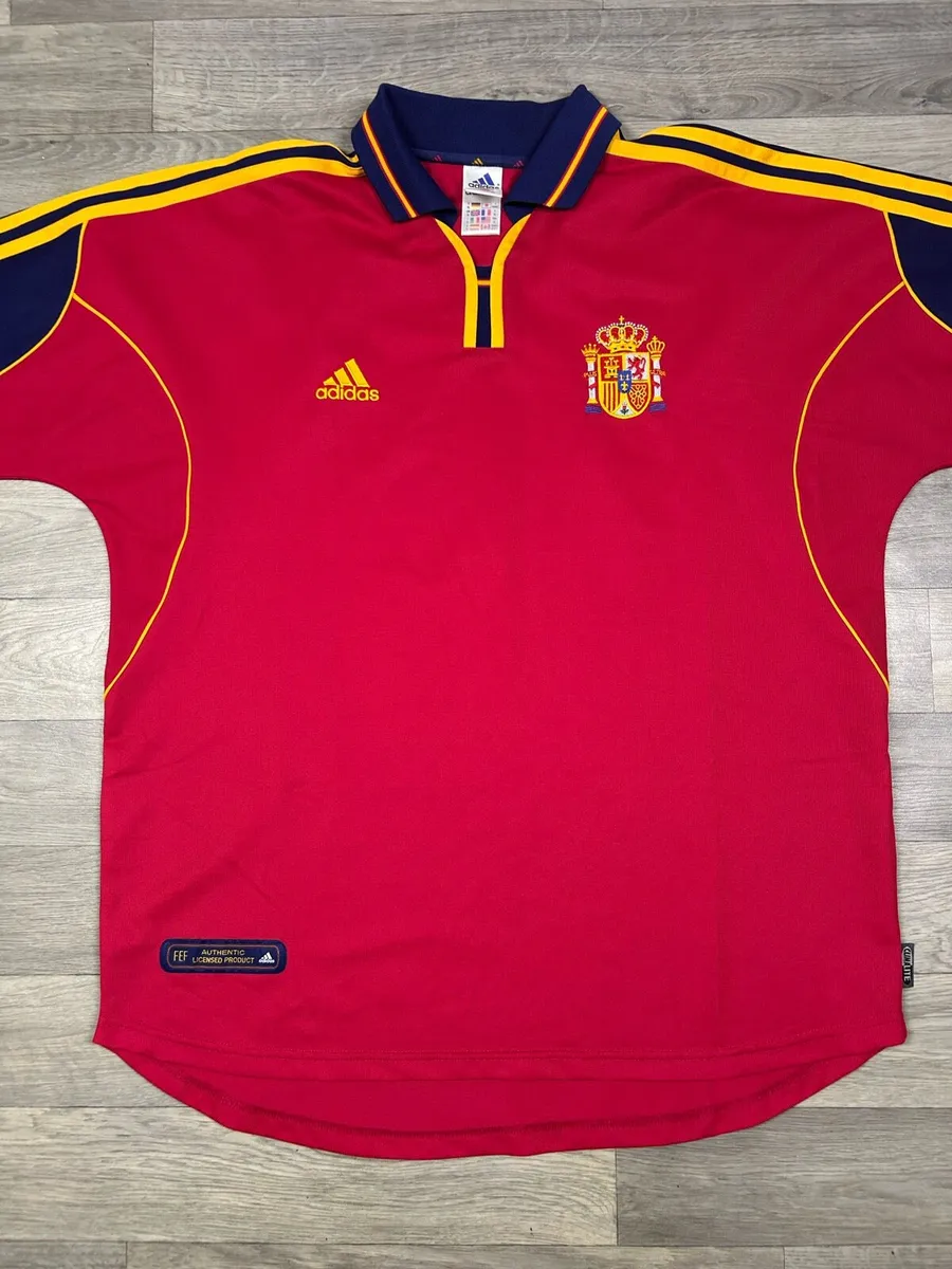 Vintage 1999 Spain Home Jersey Shirt Mens XL - Image 2