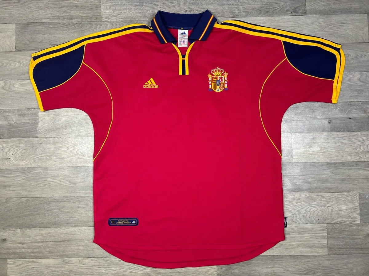 Vintage 1999 Spain Home Jersey Shirt Mens XL - Image 1