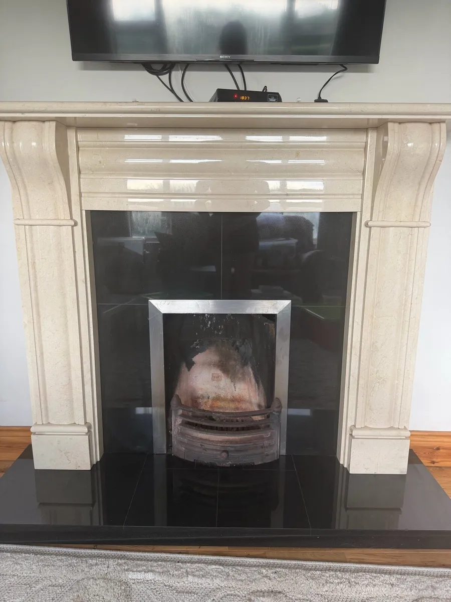 60” Granite Fire Place - Image 4