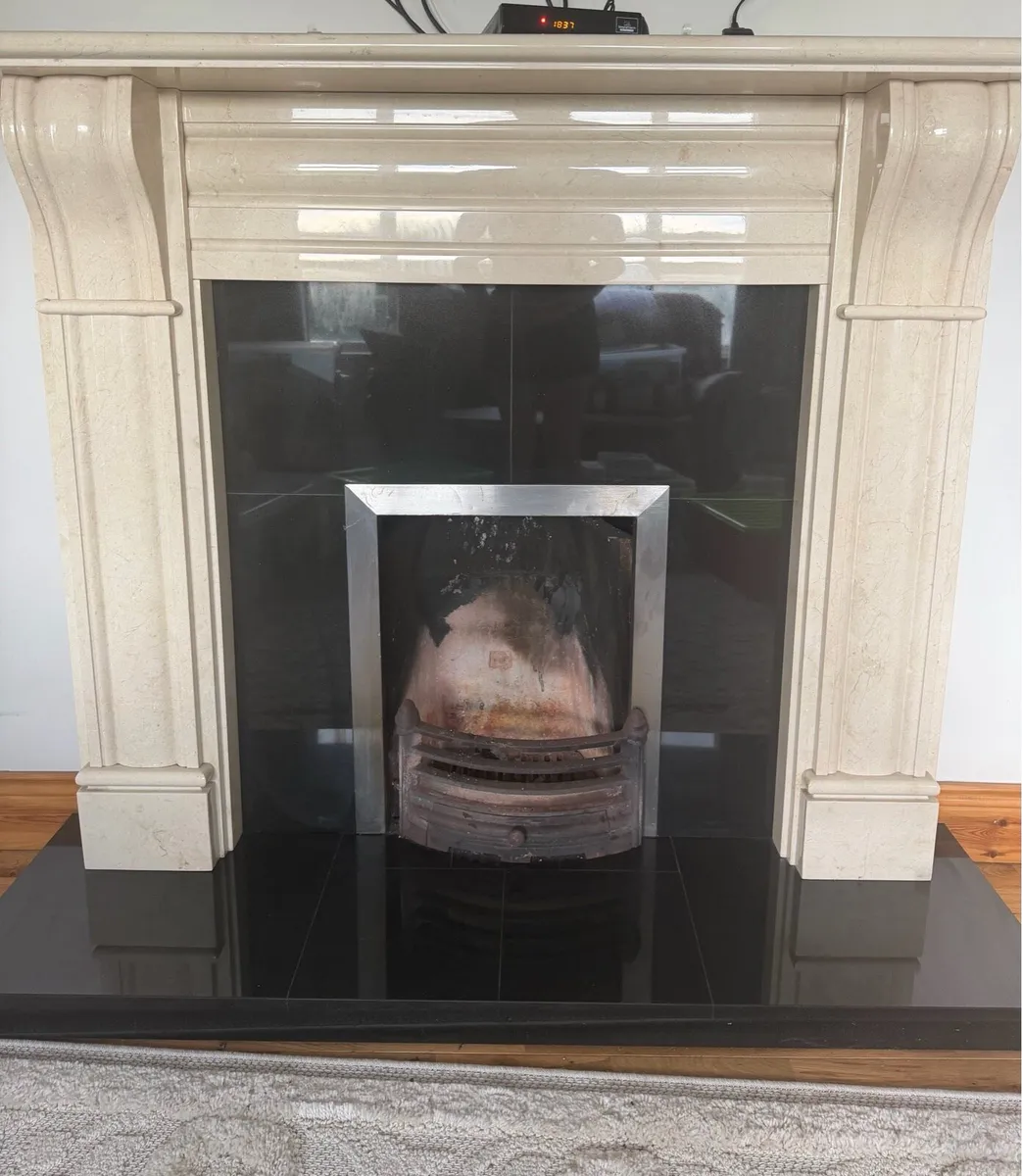 60” Granite Fire Place - Image 3