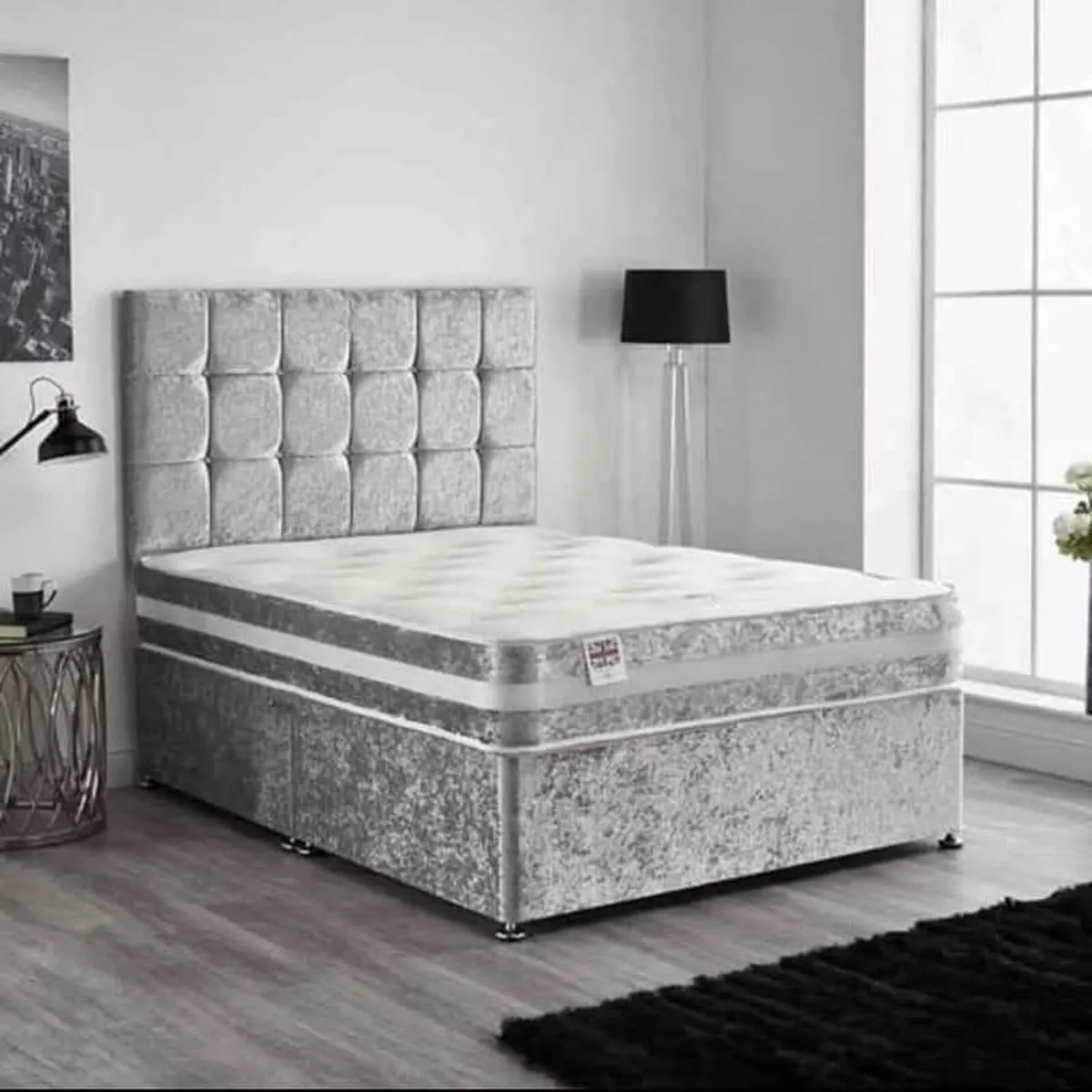 Divan Double & King Size Bed Frame With Mattress - Image 3