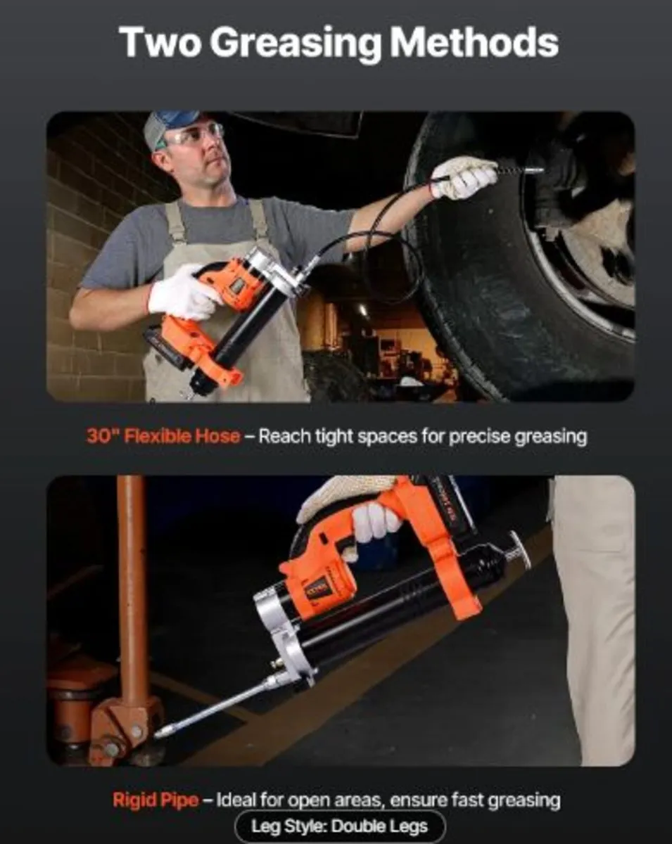 Cordless Grease Gun,8000 PSI Max Pressure,Electric - Image 2