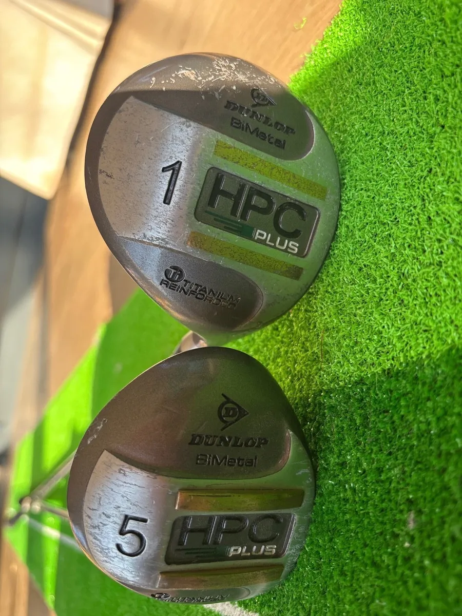 Dunlop driver and Dunlop 5 wood - Image 1