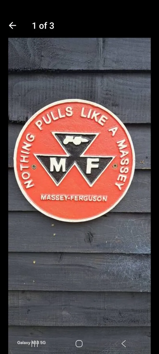 Nothing pulles like massey cast iron sign