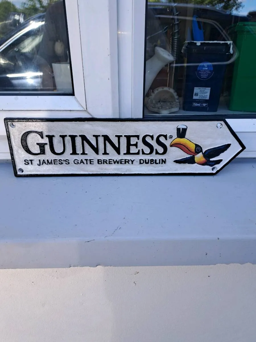 Guinness cast iron sign