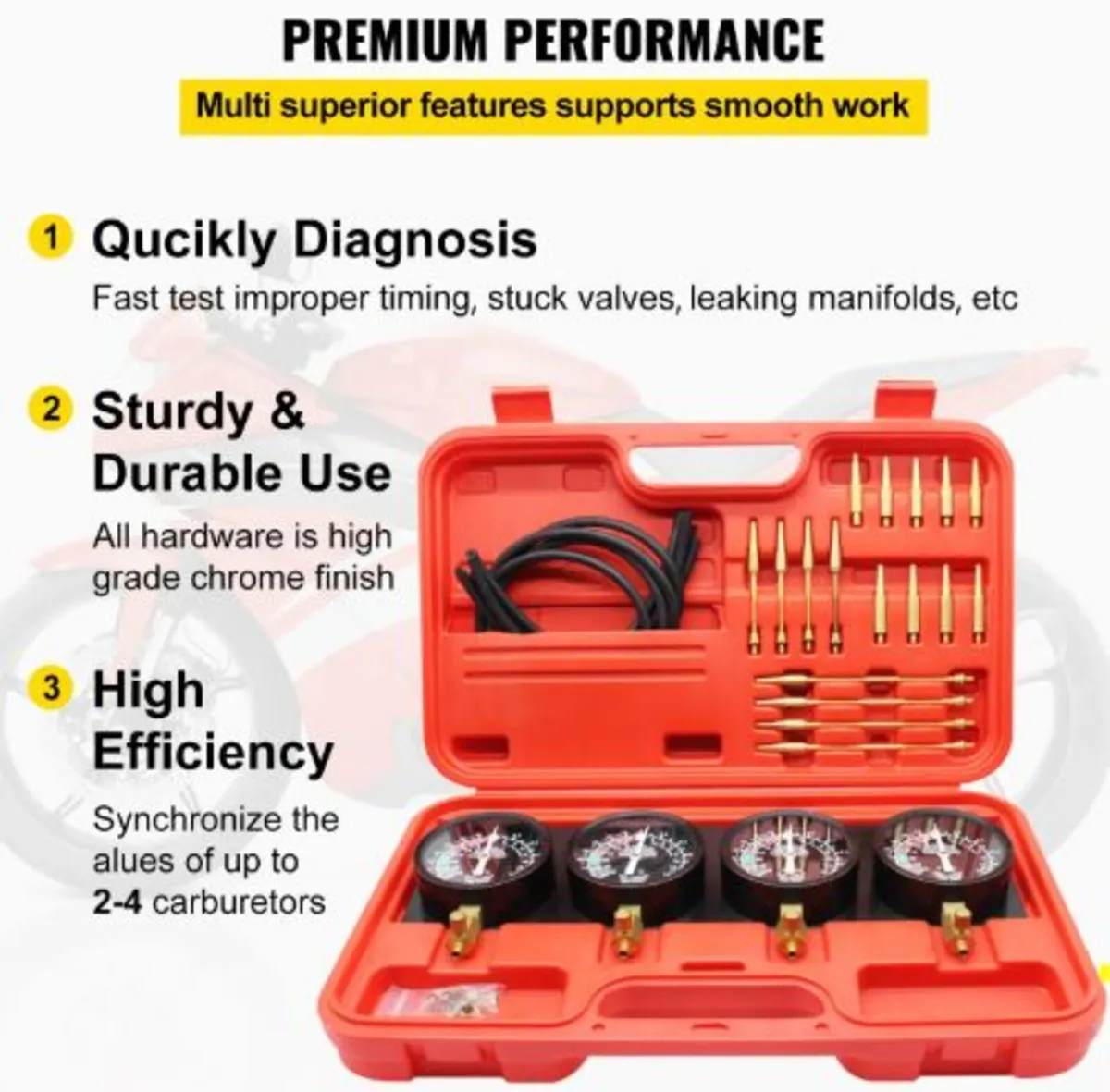 Fuel Vacuum Carburetor Synchronize Tool Kit Fuel - Image 4