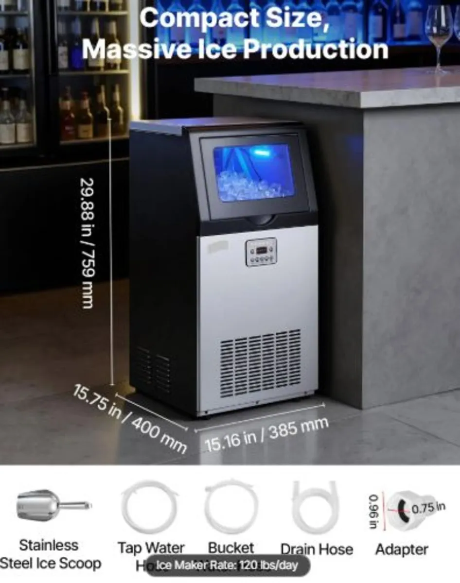 Commercial Ice Maker Machine,54 kg/24h with 14 kg - Image 4