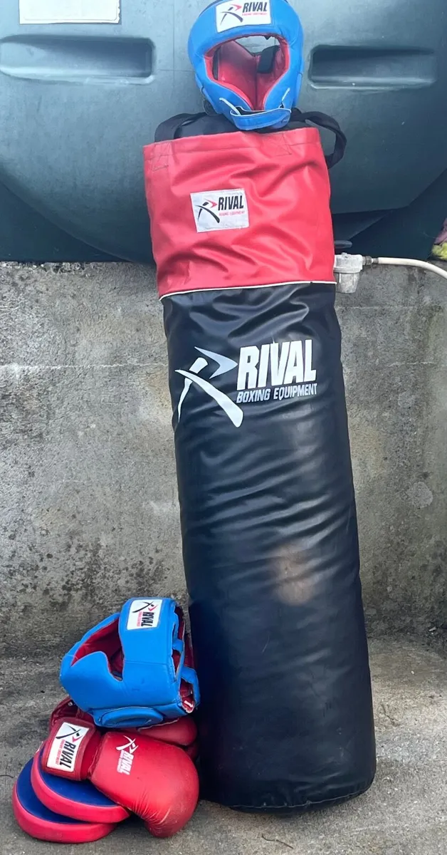 Rival Boxing Bundle – Heavy Bag, Gloves, Headguard - Image 1