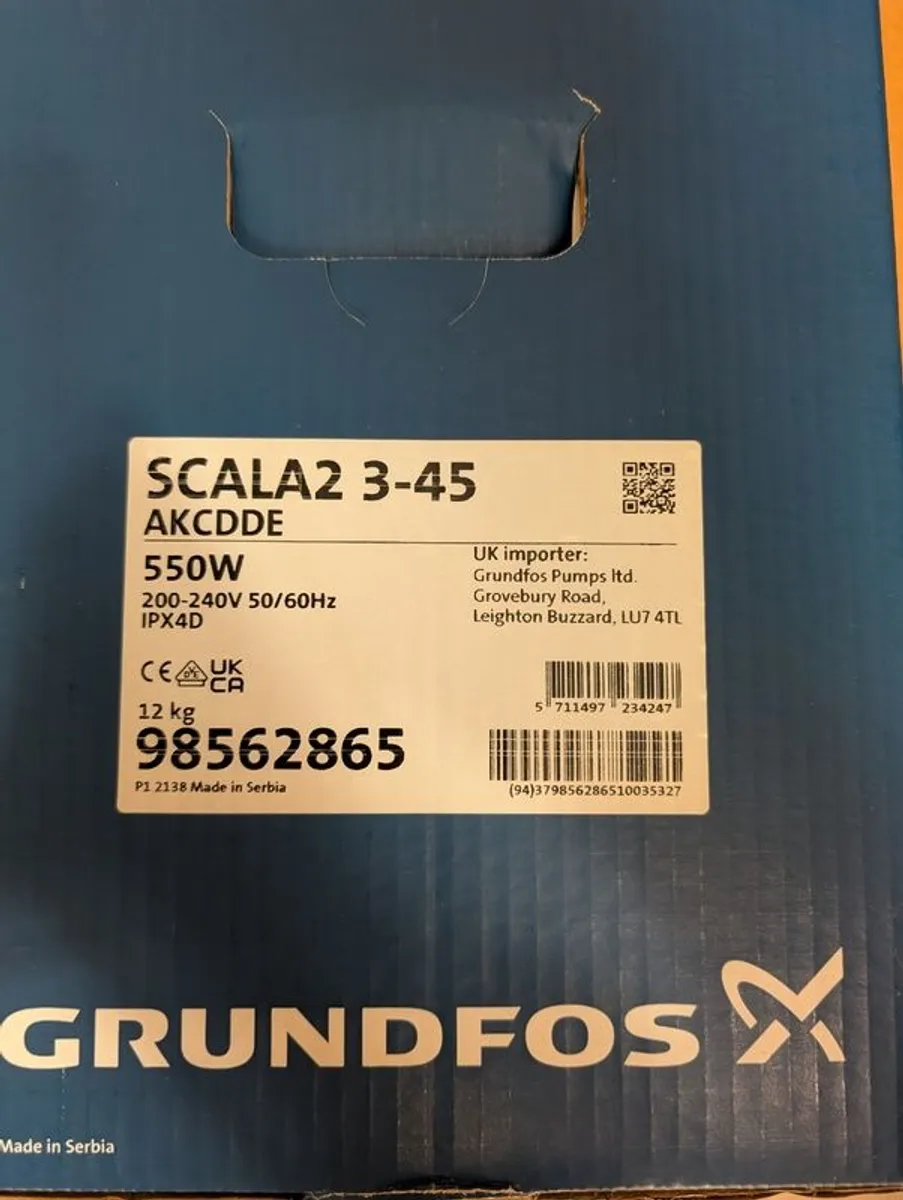 Grundfos Scala2 3-45 water booster pump - Image 2