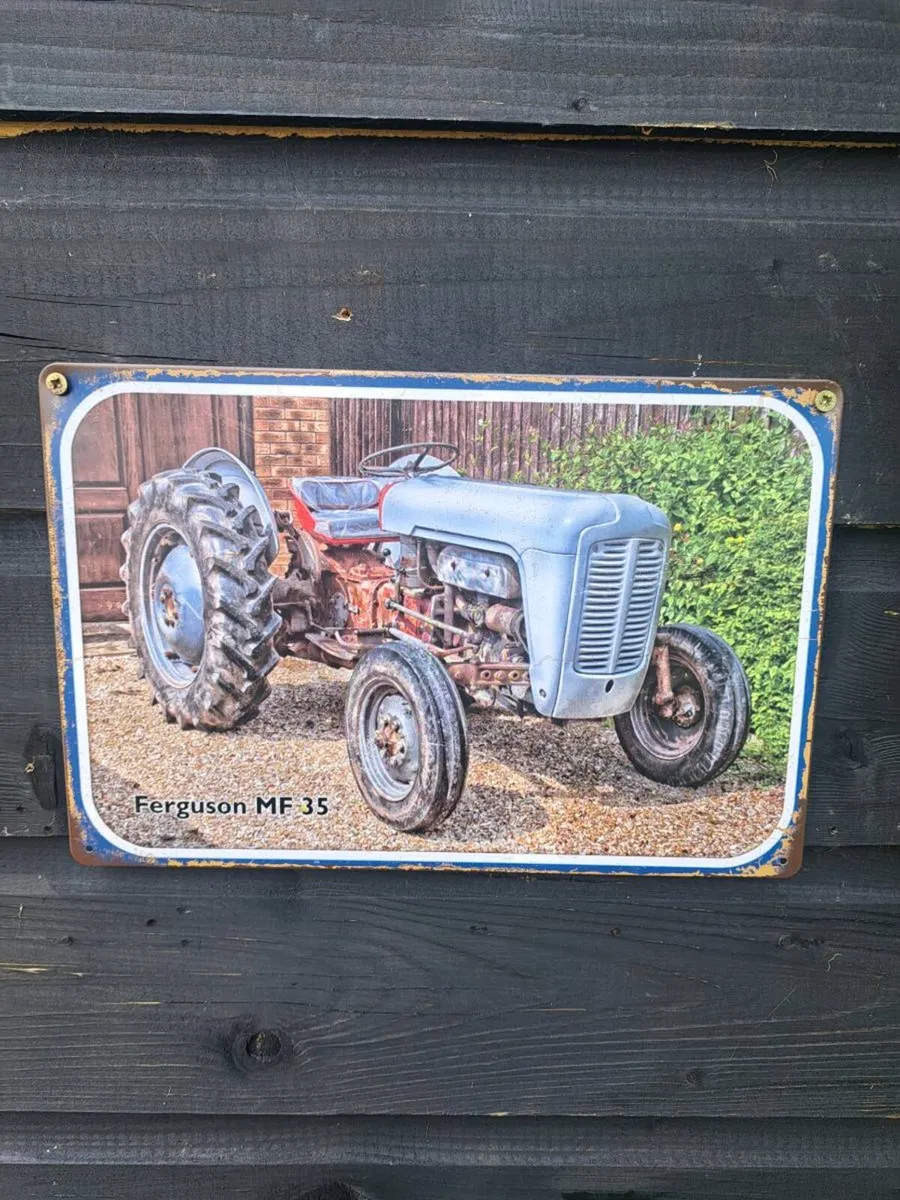 Tractor  metal signs  €17 each - Image 1