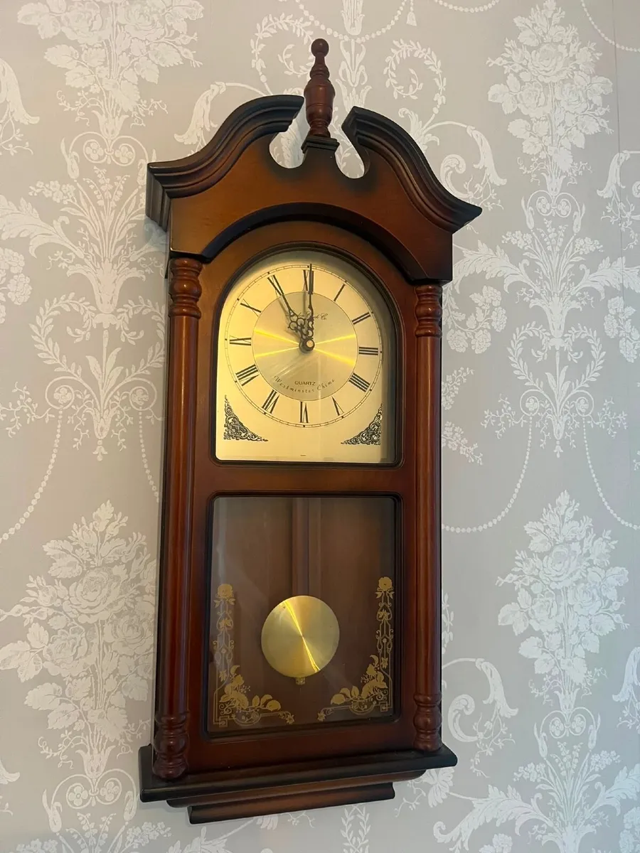 Linden Westminster Chime Wall Clock – Excellent Co - Image 1