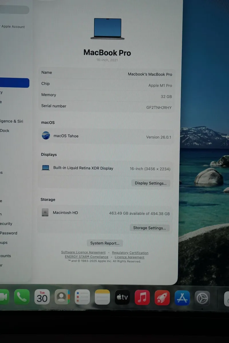 MacBook Pro 16" 32GB | 2021 | M1 Pro | 512GB - Image 2