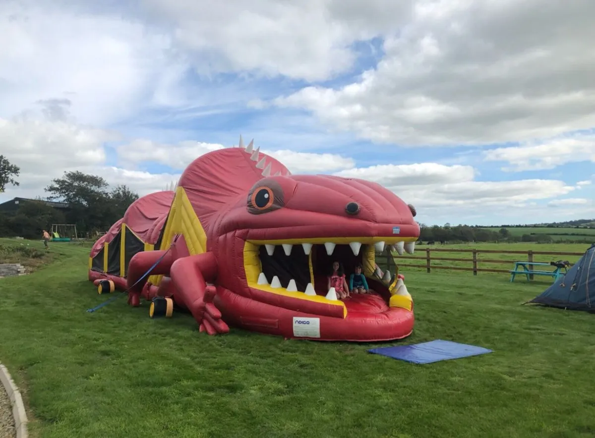 Red dragon bouncy castle - Image 1