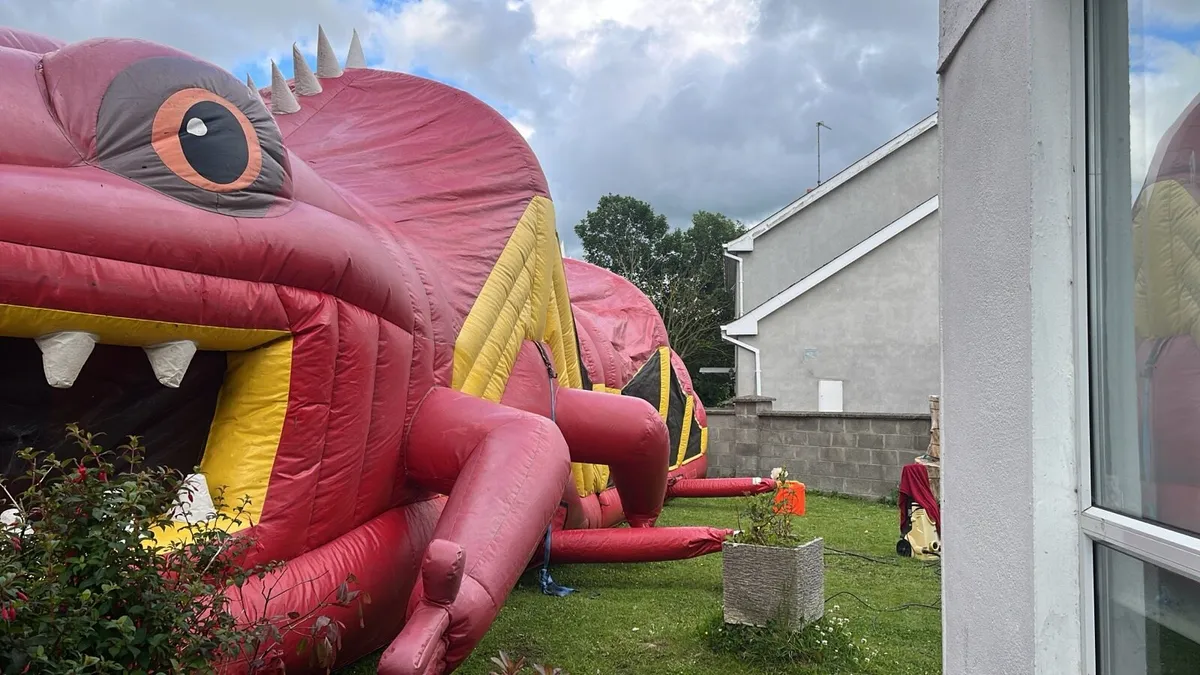 Red dragon bouncy castle - Image 3