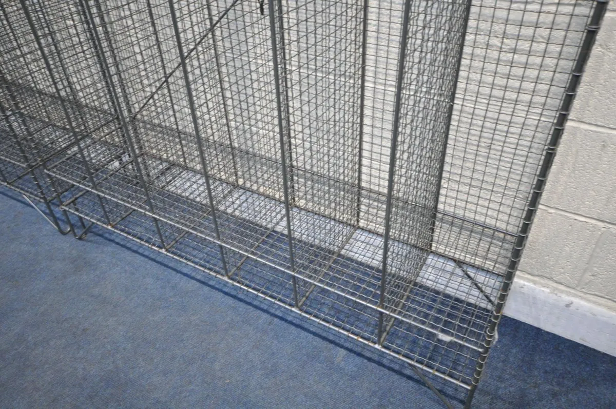 A PAIR OF SCHOOL GYM LOCKERS - Image 2